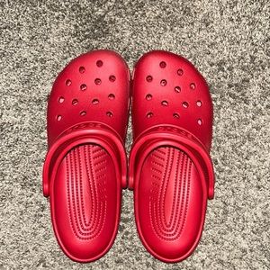 Red crocs